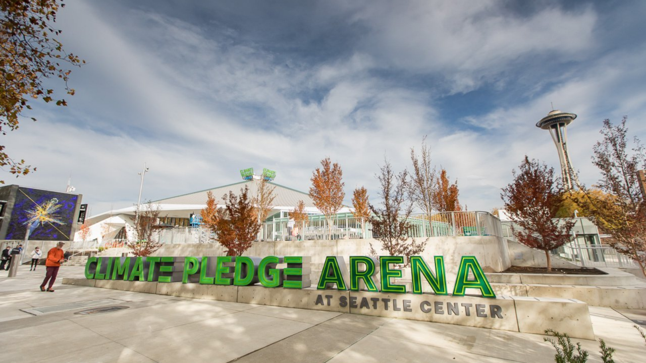 Climate Pledge Arena – Climate Pledge Arena will be the first net zero  certified arena in the world, and will serve as a long-lasting and regular  reminder of the urgent need for